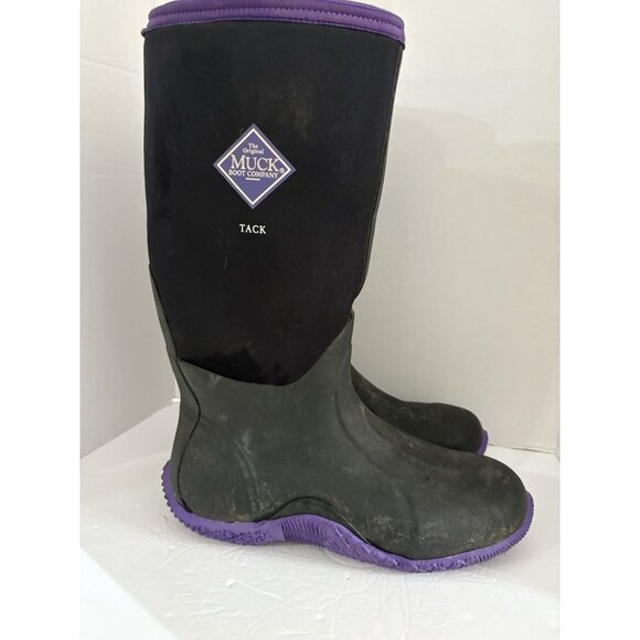 Muck Shoes - MUCK Tack Boots Classic Women's 11 Black/purple High Horse Farm Barn